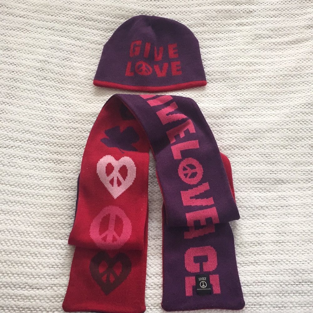 Lucky Brand Scarf & Beanie Set